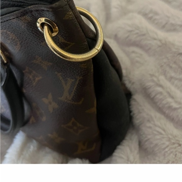 Louis Vuitton Black and Brown Monogram Tote - Picture 4 of 16
